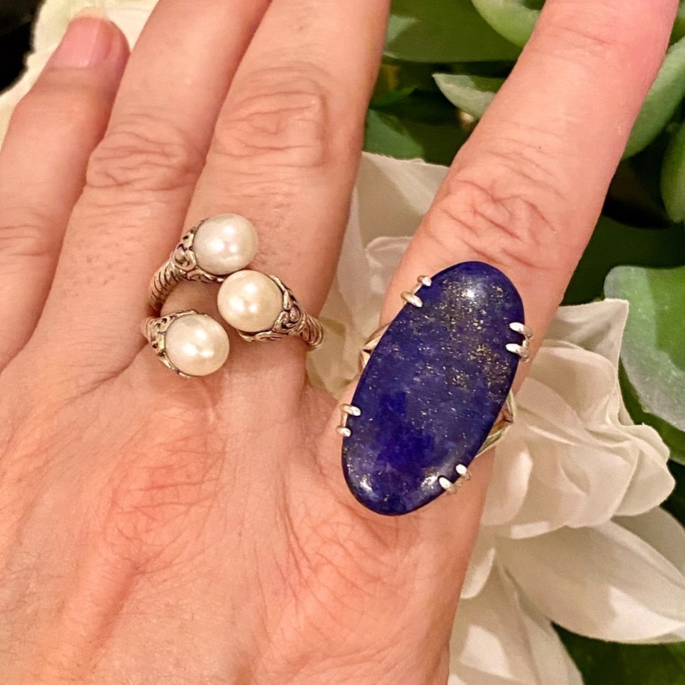 NWOT Artisan Lapis Lazuli Crystal Ring - Picture 13 of 16